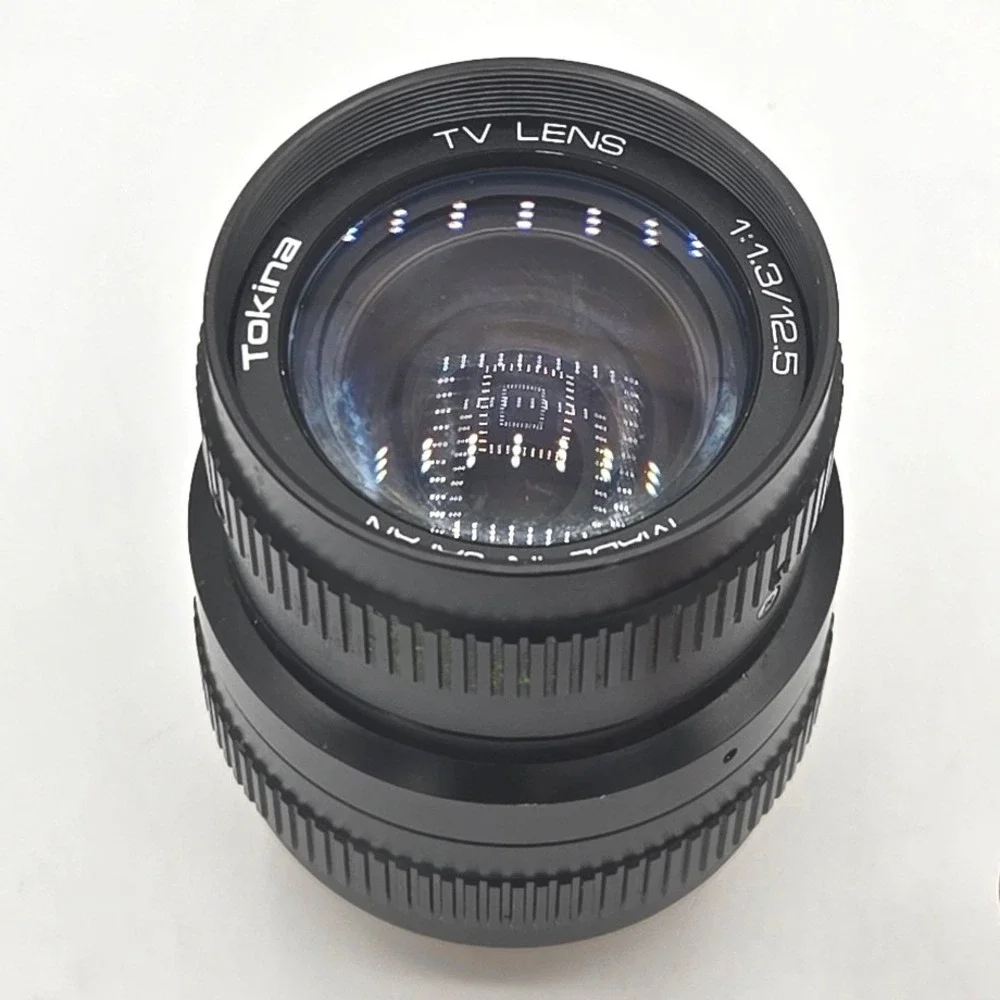 Vintage Tokina‎ 12.5mm f/1.3 TV Lens - C-Mount Made in Japan